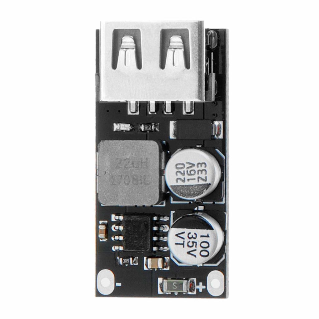 Module 12. Заглушка 2 USB 12v-24v GH-wg8 QC3.0. Bis модуль. DC Buck с дисплей.