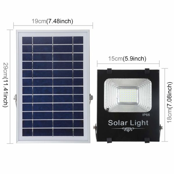 50W Ultra-thin IP66 Waterproof Solar Powered Timing LED Flood Light