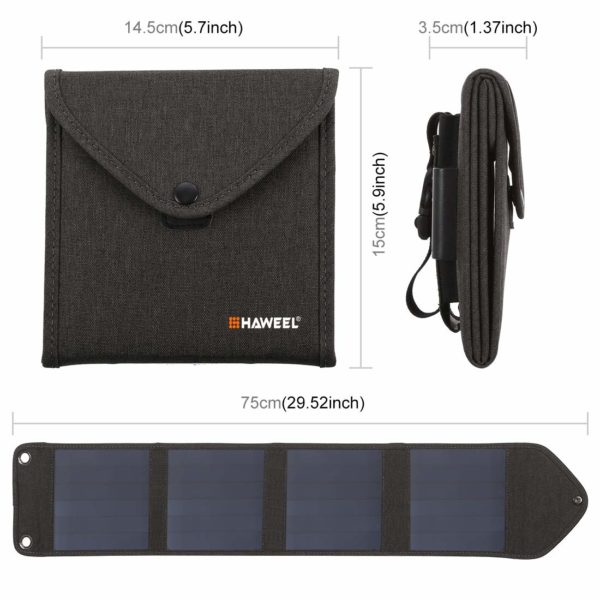 HAWEEL 14W Portable Foldable Solar Charger