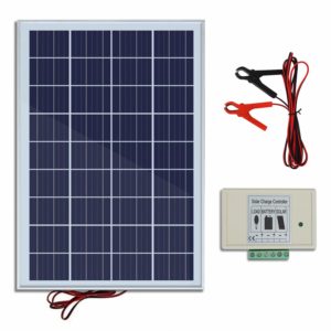 ECO-WORTHY 20W 12V IP65 Solar Panel Kit: 25W Off Grid Polycrystalline